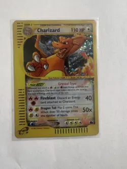 Charizard Skyridge Secret Rare Crystal Holo 146/144 110HP English Card - Image 1