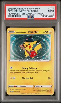 Special Delivery Pikachu SWSH074 SWSH: Sword & Shield Promo Cards Holo - Image 1