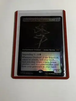 MTG Overlord of the Balemurk Holo Creature Duskmourn Extended Art Foil - Image 1