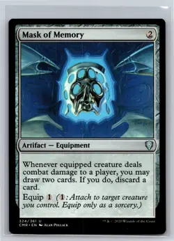 MTG Commander Legends Regular Uncommon Mask of Memory 324/361 NM - Image 1