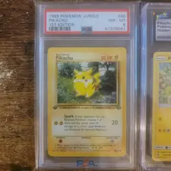 Pokemon Graded Pikachu Lot / 1999 60/64 / 2019 19/68 / 2021 Birthday Promo PSA - Image 2