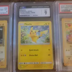 Pokemon Graded Pikachu Lot / 1999 60/64 / 2019 19/68 / 2021 Birthday Promo PSA - Image 3
