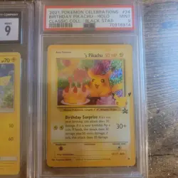 Pokemon Graded Pikachu Lot / 1999 60/64 / 2019 19/68 / 2021 Birthday Promo PSA - Image 4