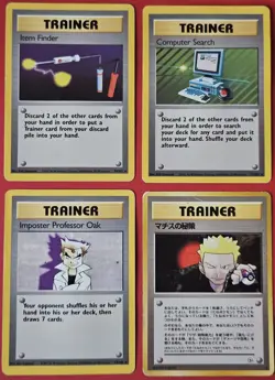 Vintage Pokemon TCG Base Set WoTC - Rare Trainer Lot - Varying Conditions - Image 1