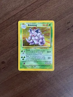 Pokemon TCG Nidoking Base Set Unlimited Holo 11/102 WOTC VTG MP 1999 - Image 1
