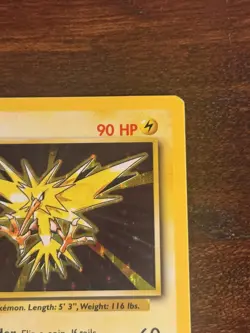 Pokemon Vintage Zapdos 16/102 Base Set Holo Rare - Image 3