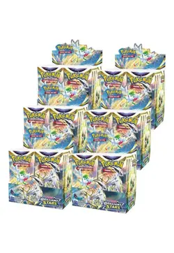 Pokemon TCG SWSH Brilliant Stars Booster Box SEALED CASE (6 Booster Boxes) - Image 2