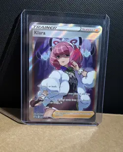 Klara SWSH302 Premium Collection Black Star Promo Full Art Pokemon TCG - Image 1