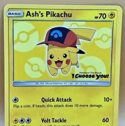 Ash’s Pikachu SM111 – Black Star Promo (Movie Promo) - NM- - 2017 Pokemon TCG - Image 2