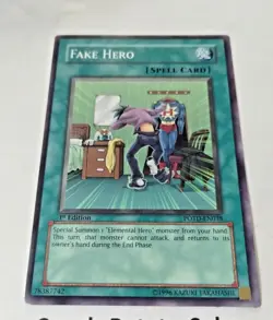 Yu-Gi-Oh! Fake Hero Power of the Duelist POTD-EN038 1st Edition - Uncirculated - Image 2