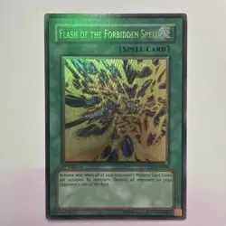 Yugioh Flash of the Forbidden Spell CDIP-EN038 Ultimate Rare 1st Ed NM - Image 1