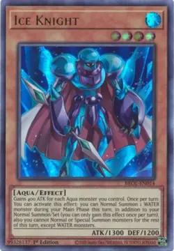 Ice Knight - BROL-EN014 - Ultra Rare - 1st Edition - Lightly Played - Image 1