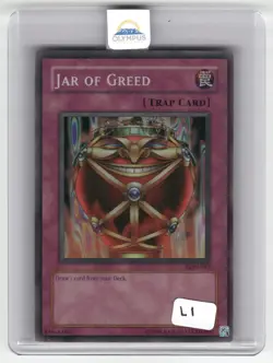 Jar of Greed - LON-047 - Yugioh TCG - Super Rare - Unlimited - MP - Image 1