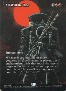 MTG: TMNT Source Material: Borderless All Will Be One: Lightly Played Condition - Image 1