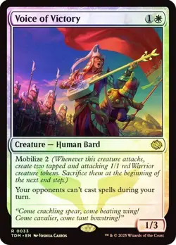 Voice of Victory (0033) - Tarkir: Dragonstorm - Rare (Foil) - Image 1