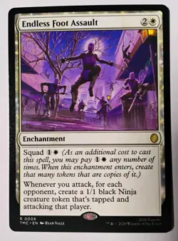 Endless Foot Assault MTG, Teenage Mutant Ninja Turtles Eternal, Rare, NM - Image 1