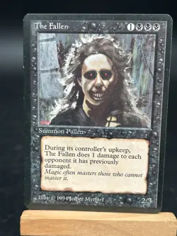 Magic the Gathering ~ MTG ~ 1x The Fallen ~ LP ~ THE DARK - Image 1