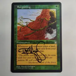 MTG Burgeoning Stronghold - Signed by Artist Randy Gallegos - Image 1