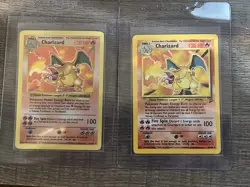 Pokemon TCG Charizard Lot Of 2- Base Set Shadowless & Base Set 2 - Image 1
