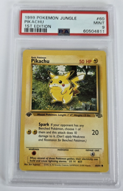 1999 Pokemon 1st Edition Jungle Pikachu #60 PSA 9 Mint - Image 1