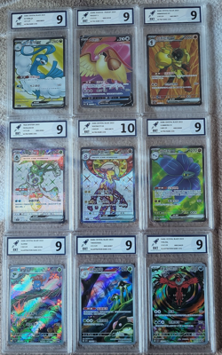 9 x POKEMON CHINESE GRADED BUNDLE - ULTRA/ILLUSTRATION RARES ONLY - RKT GRADED - Image 1