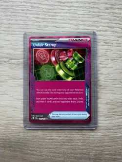 Pokemon SV06 Scarlet & Violet Twilight Masquerade 165/167 Unfair Stamp NM - Image 1