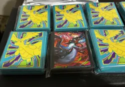 Lot Of 8 Ascended Heroes ETB Deck Sleeves Of 65 In Each Pack & 12 Pokemon Coins - Image 1