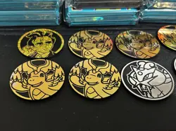 Lot Of 8 Ascended Heroes ETB Deck Sleeves Of 65 In Each Pack & 12 Pokemon Coins - Image 3