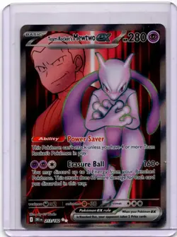 Pokemon Team Rocket's Mewtwo Ex Ultra Rare 213/182 Ultra Rare Destined Rivals NM - Image 1