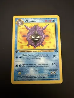 Pokemon TCG Cloyster Fossil 32/62 1st Edition Near Mint! - Image 1