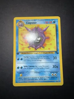 Pokemon TCG Cloyster Fossil 32/62 1st Edition Near Mint! - Image 3