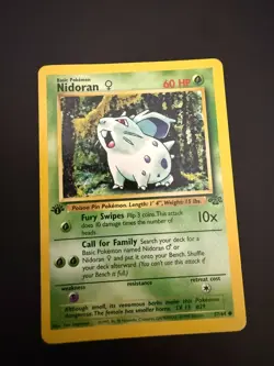 Pokemon TCG Nidoran Female Jungle 57/64 1st Edition Near Mint! - Image 1