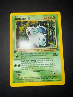 Pokemon TCG Nidoran Female Jungle 57/64 1st Edition Near Mint! - Image 2