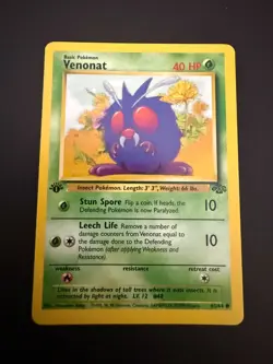 Pokemon TCG Venonat Jungle 63/64 1st Edition Near Mint! - Image 1