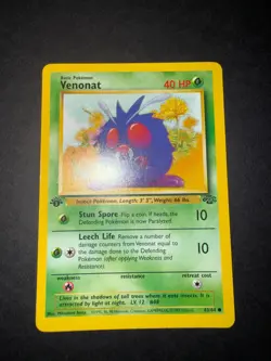 Pokemon TCG Venonat Jungle 63/64 1st Edition Near Mint! - Image 4