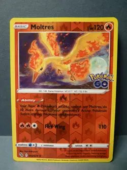 Moltres 012/078 Reverse Holo Pokemon Go 2022 - Image 1