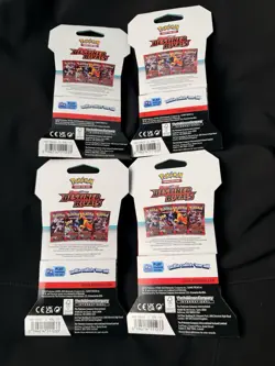 Pokemon TCG Scarlet & Violet Destined Rivals Full Art 4 Booster Packs Sleeved - Image 2