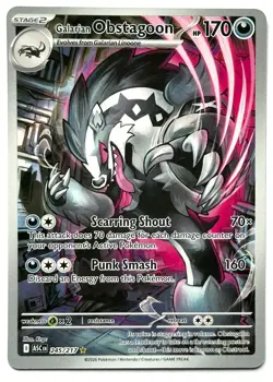 Galarian Obstagoon 245/217 - Pokemon TCG - Ascended Heroes Illustration Rare - Image 1