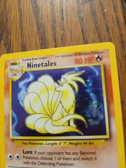 1999 Pokemon Ninetales Holo 12/102 - Image 2