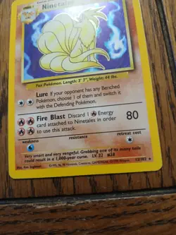 1999 Pokemon Ninetales Holo 12/102 - Image 3