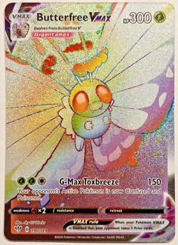 Pokemon Butterfree VMAX (Secret Rare) 190/189 | Swsh03: Darkness Ablaze Holo NM - Image 1