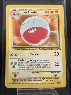 Pokemon TCG Electrode 18/64 Rare Unlimited Jungle LP/MP - Image 1