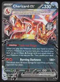 Pokemon TCG SV Promos #196 Charizard ex NM - Image 1