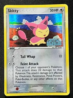 Skitty 41/100 Crystal Guardians Reverse Holo LP 2006 Pokemon TCG - Image 1