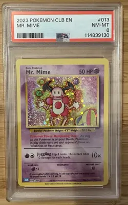 2023 Pokemon Classic Collection Mr. Mime #013 PSA 8 - Image 1