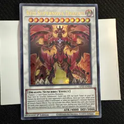 Yugioh TCG-Red Supernova Dragon-GFTP-EN045-Ghosts from the Past-1st Ed-M/NM - Image 3