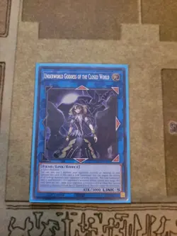 YUGIOH UNDERWORLD GODDESS OF THE CLOSED WORLD RA02-EN045 SECRET 1ST ED NM - Image 1
