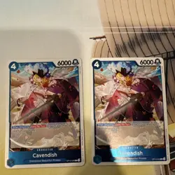 ONE PIECE TCG: Cavendish OP10-045 Rare x2 Royal Blood playset - Image 1