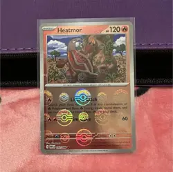 Pokemon Heatmor 019/086 Reverse Holo Sv: White Flare English Basic Card - Image 1