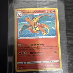 Pokemon Center Promo Special Delivery Charizard Card Sealed SWSH075 - Image 1